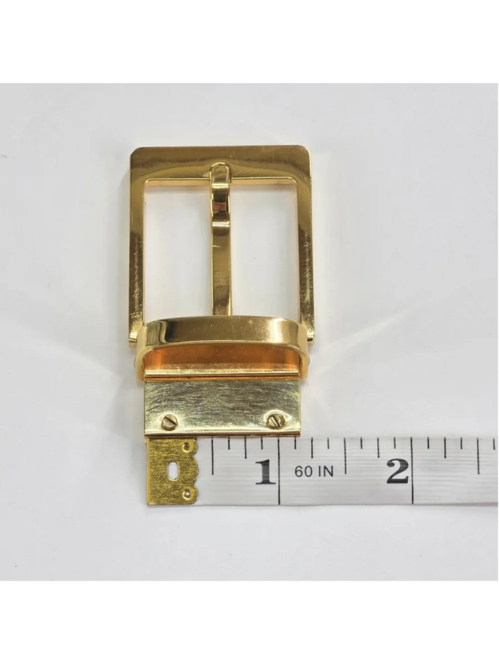 Brooks Brothers Peal & Co Belt Buckle Gold Tone Made in Italy Mens